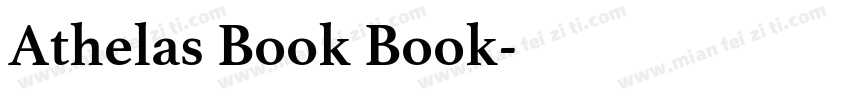 Athelas Book Book字体转换